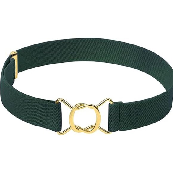 HOLD’EM Kids Belts for Boys Toddler Brass Twisted Elastic Buckle Belt - Hunter - Picture 1 of 7
